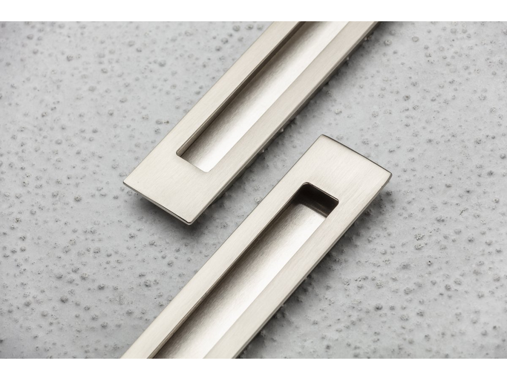 Maniglia Incasso UZ-E6-128 Interasse 128 mm.155x37 05-Alluminio | GTV - immagine 5